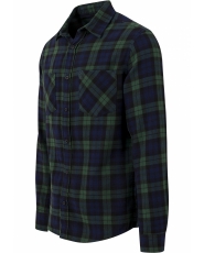 Checked Flanell Shirt III - Urban Classics - Forest / Navy / Black