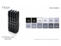 Touch Twin Marker - 12er Set Cool Grey