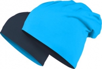 MSTRDS Jersey Reversible Beanie - Turquoise / Navy