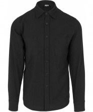 Checked Flanell Shirt - Urban Classics - Black / Black