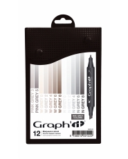 Graph It - 12er Set - MIX GREY COLORS