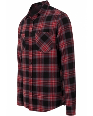 Checked Flanell Shirt III - Urban Classics - Black / Grey / Red