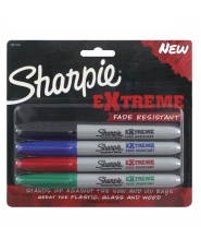 Sharpie Extreme Fade Resistant Permanent Marker - 4er Farb Set