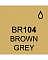 Touch Twin BRUSH Marker Einzelstifte BRUSH - BR104 Brown Grey
